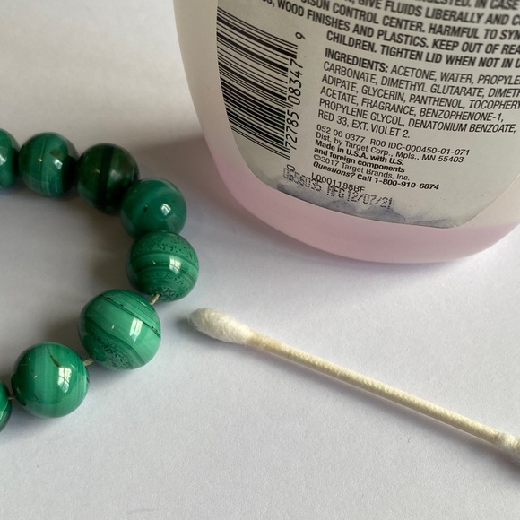 Vintage Malachite Bead Necklace - Picture 5 of 14